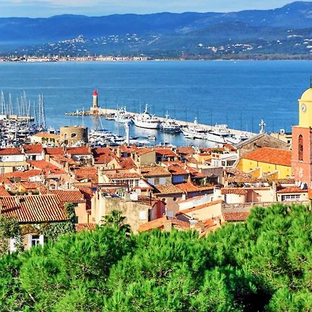 Maison Charmante A Cogolin Avec Vue Sur La Mer Et Piscine Luaran gambar